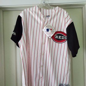 Majestic Athletic NWT Cincinnati Reds 1999-2006 home vest jersey (size XL)